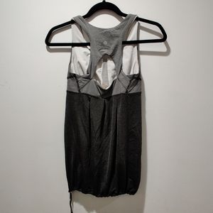 Lululemon black and gray tank top size 6